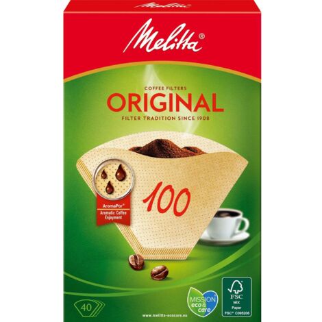 Melitta Filtro de Café 100 Paquet de 40 Filtres