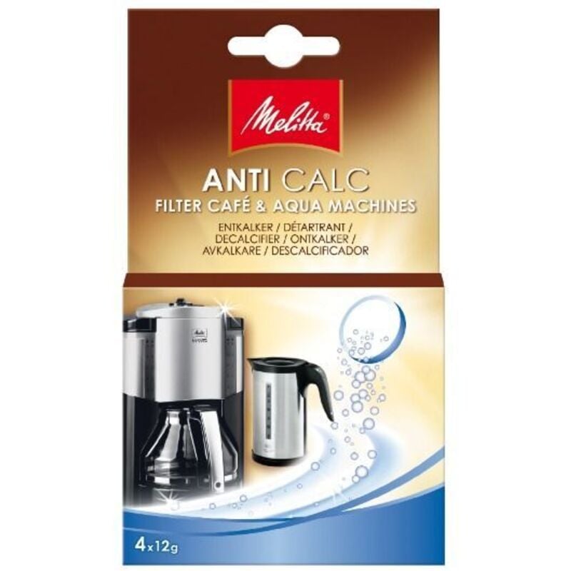 Melitta - Pastillas de limpieza Perfect Clean (4 x 1,8 g) 6762481