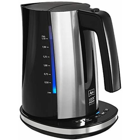 Melitta Look Aqua Deluxe, Noir Inox, 1026-04 Bouilloire Electrique à Température Rég...