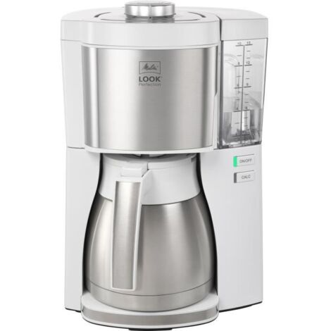 Melitta Look V Therm Perfection cafetière blanc acier brossé