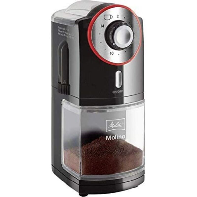 Melitta - Molino® 1019-01 Moulin à café noir/rouge