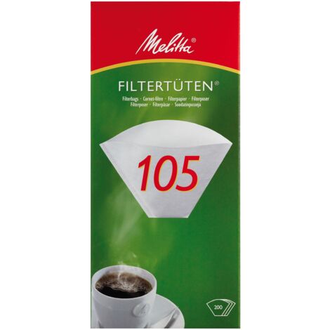 Melitta Sacchetti filtranti 105, bianco, 200 pezzi