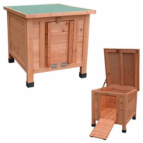 Melko Cat House Outdoor Wood Litter Box Cat Cat Litter Box Cat Cave Weatherproof Cave  