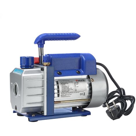 Melko – Pompe à vide 70 l/min – Puissance 200W – Tension 230V – Capacité d'aspiration 70 l/min – Raccords 1/4' SAE