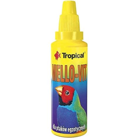 Mello-Vit 30ml - exotic birds - uno speciale additivo micronutriente per il cibo per uccelli esotici