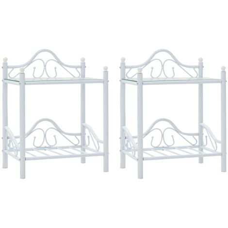 main image of "Melvina Bedside Table by Brayden Studio - White"