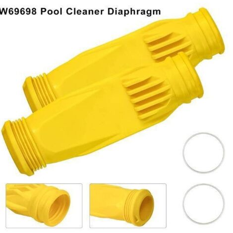 Membran- und Sicherungsring-Set für Zodiac Baracuda G3 G4 Poolreiniger  Originalspezifikationen W69698  Ersatzteile für Druckreiniger (2er-Set)