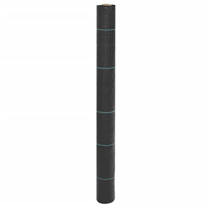 Membrane anti-mauvaises herbes noir 1x25 m pp - Vidaxl
