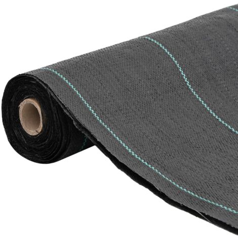 Membrane anti-mauvaises herbes,Film de protection noir 1,5x200 m PP CFW794307