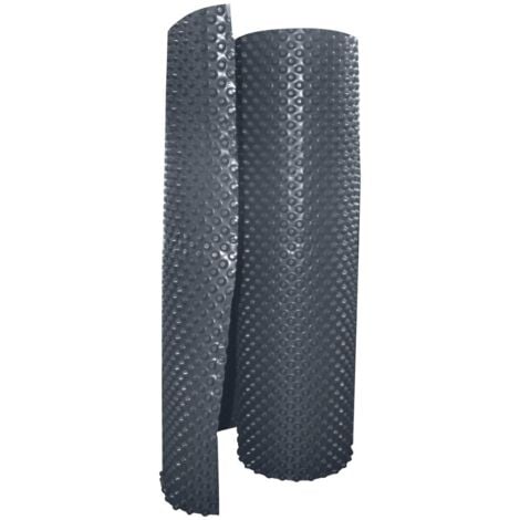 Jardibric - Membrane de fondation 1m x 20m protection de soubassement bi-couche en PE-HD à alvéoles - Bicolore extrudé noir - Poids 400 gr/m², épaisseur 520 microns