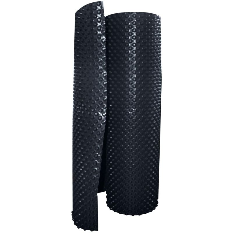 Membrane de Fondation PEHD Jardibric 1,5x20m – Noir à Alvéoles 400g/m² – Étanchéité Soubassement – 520µ