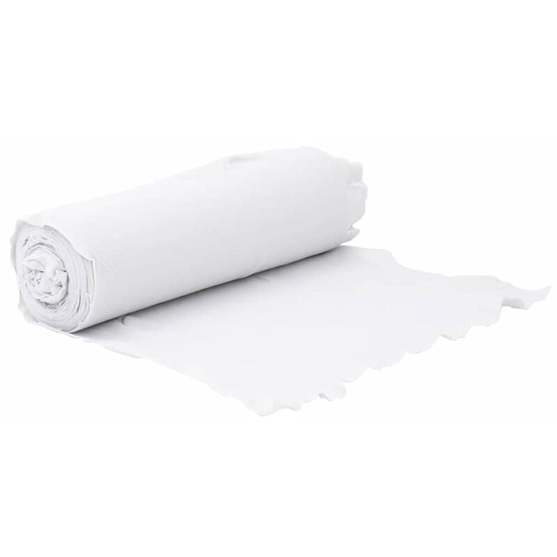 Membrane géotextile blanc 1 x 50 m fibre de polyester - Vidaxl