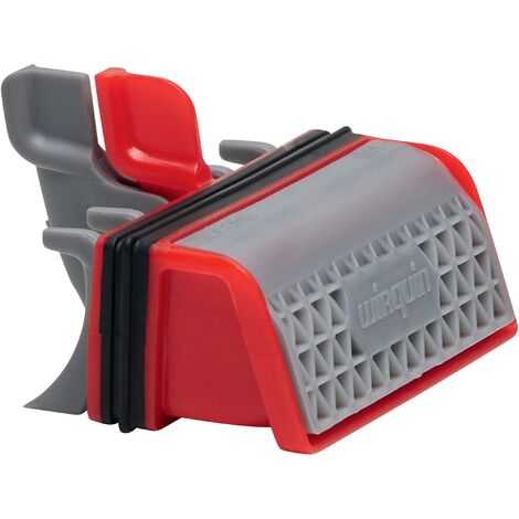 Membrane Slim + avec filtre à cheveux amovible pour bonde de douche Wirquin 30723382, gris et rouge - gris et rouge