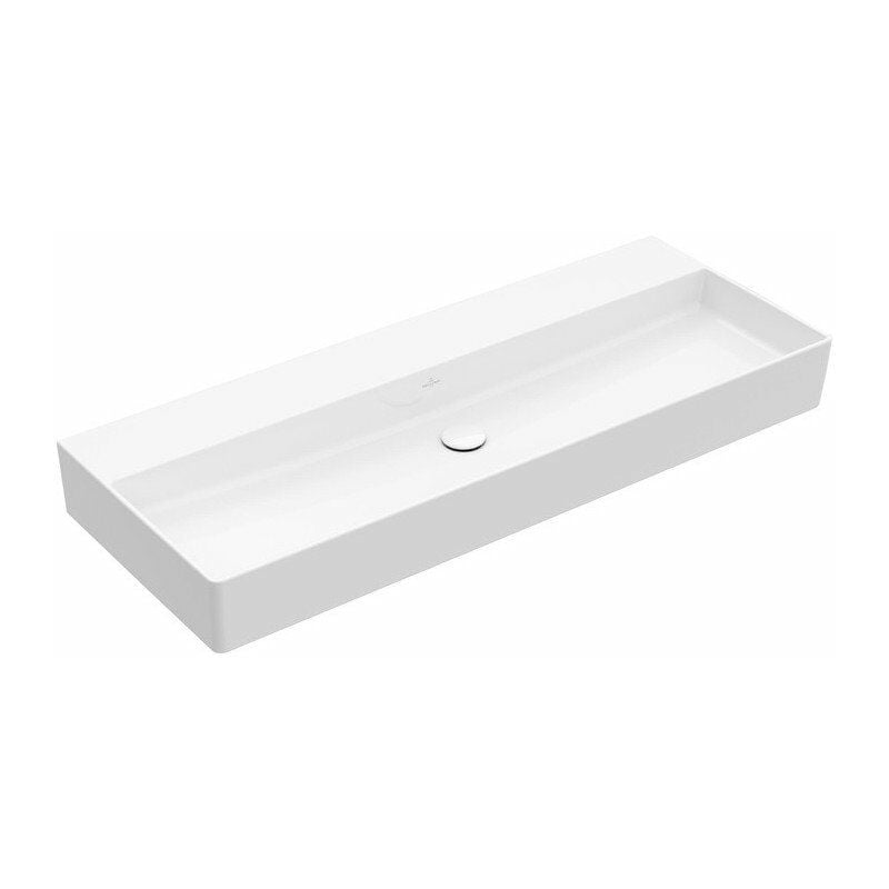 

Villeroy&boch - Memento 2.0, Lavabos de pared, 1200 x 470 mm, Rectangular, modelo de suelo, para grifería de pared, sin orificio para grifería, sin