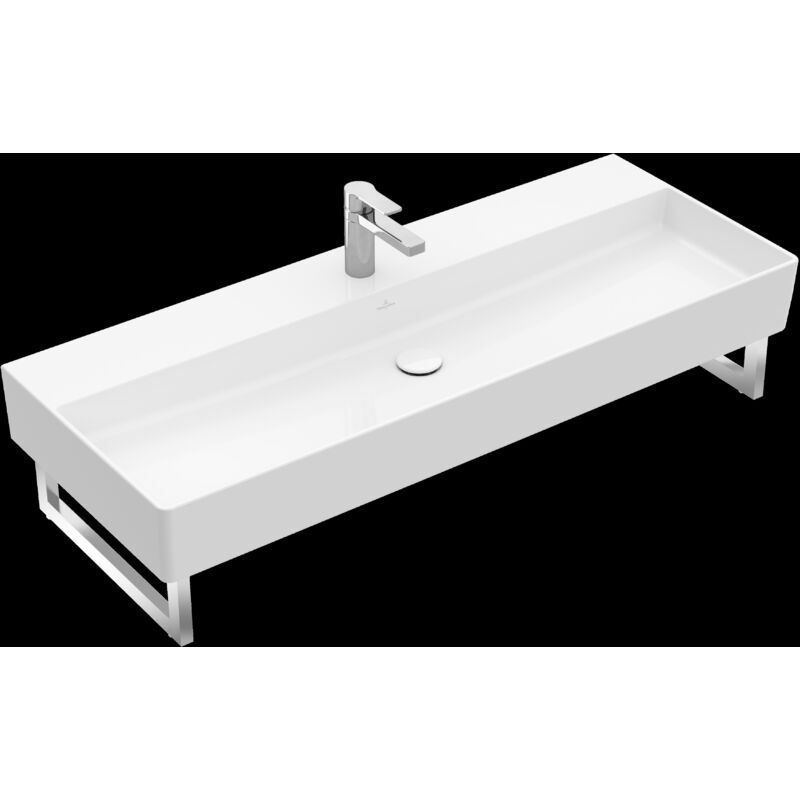 

Memento 2.0, Lavabos de pared, 1200 x 470 mm, Rectangular, para grifería de 3 orificios, orificio central perforado, sin rebosadero, Desagüe que no