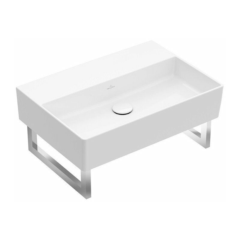 

Villeroy&boch - Memento 2.0, Lavabos de pared, 500 x 420 mm, Rectangular, para grifería de pared, sin orificio para grifería, sin rebosadero, Los