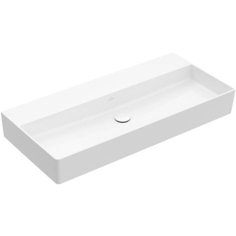 Memento 2.0, Lavabos muraux, 1000 x 470 mm, Rectangulaire, modèle meulé, pour robinetterie murale, sans troude robinetterie, sans trop-plein, Les modèles sans trop-plein doivent être équipés d'une bon