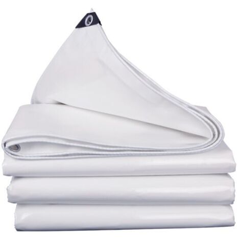 Memkey – Bâche de protection imperméable en PVC 2x3m – Haute densité avec œillets – Résistante aux déchirures pour chantiers humides