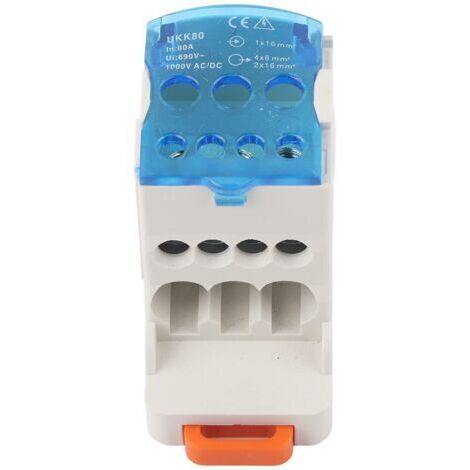 Memkey – Boîte de dérivation électrique 16mm² – Bornier en cuivre – Installation rapide sur rail DIN – Résistante aux hautes températures