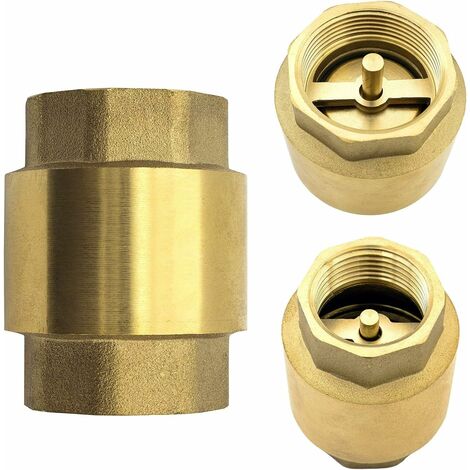 Memkey – Clapet anti-retour en laiton 1' – Résistant à la corrosion – Température de fonctionnement -20℃ à 100℃ – Pour pompes et fontaines