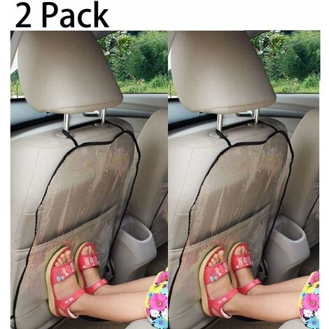 Memkey – Housse de siège auto 2 pièces – Protection arrière en PVC résistant – Fixation Velcro – Pour enfants et animaux de compagnie