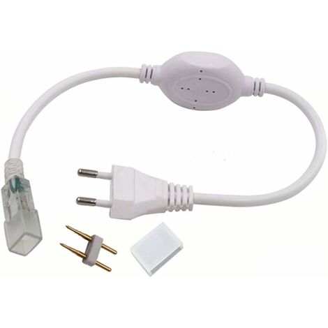 Memkey – Interrupteur transformateur 220V – Adaptateur d'alimentation pour bandes LED – Étanche IP65 – Installation facile avec crampons et vis