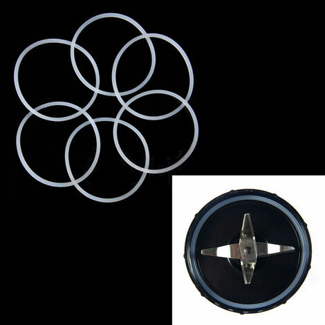 Memkey – Joint de mélangeur Magic Bullet – Lot de 6 pièces de remplacement – Plastique de haute qualité – Installation rapide et étanchéité optimale