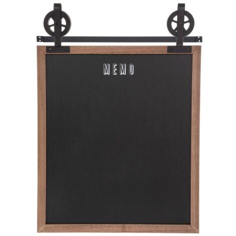 Mémo ardoise Pouli noir 55x68cm - Atmosphera créateur d'intérieur