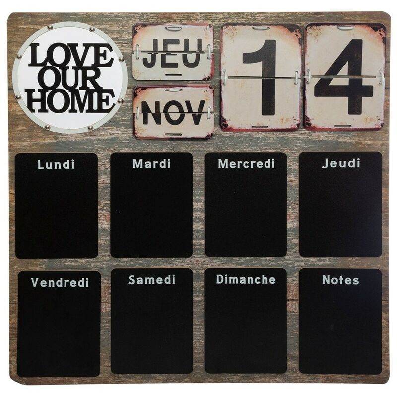 Mémo ardoise semainier