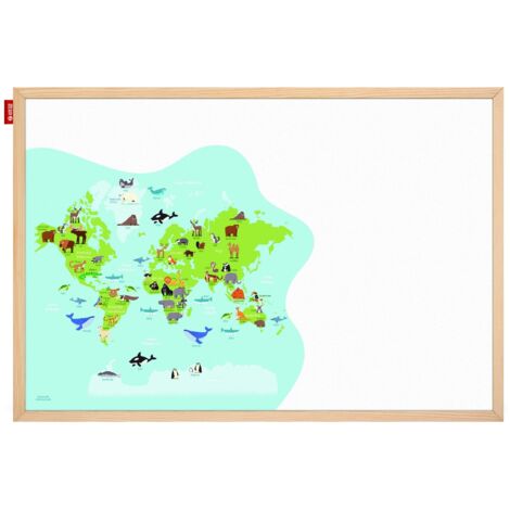 Memobe Educational Board Animali del mondo: mappa, apprendimento e divertimento