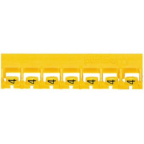 MEMOCAB JAUNE CHIFFRE 4 LEGRAND 037806
