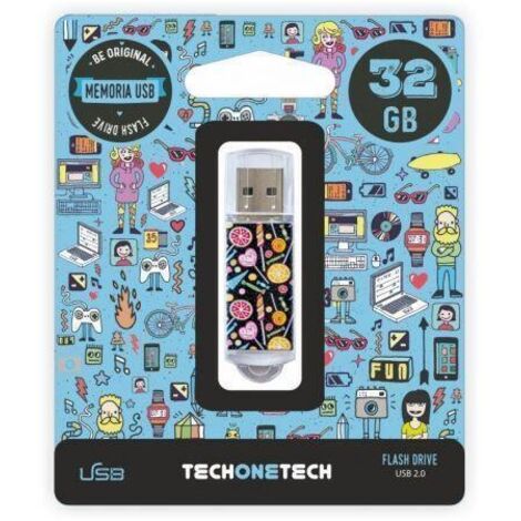 MEMORIA USB 2.0 TECH ONE TECH 32GB CANDY POP TEC4001-32
