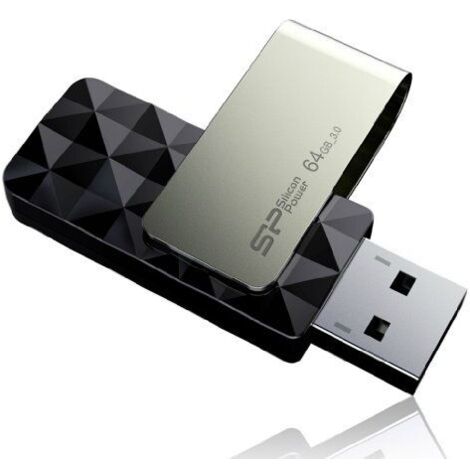 Memoria USB Silicon Power Blaze B30 64 GB Negro