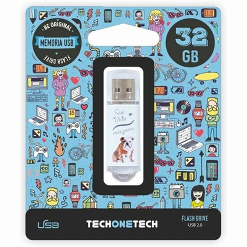 

Memoria USB Que Vida Más Perra TEC4009-32 32 GB - Tech One Tech