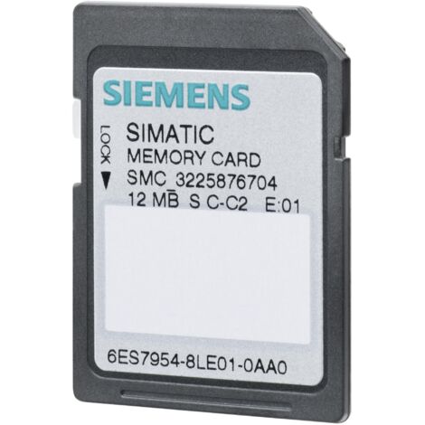 Memory card 12 Megabyte gamma SIMATIC S7 Siemens 6ES79548LE040AA0