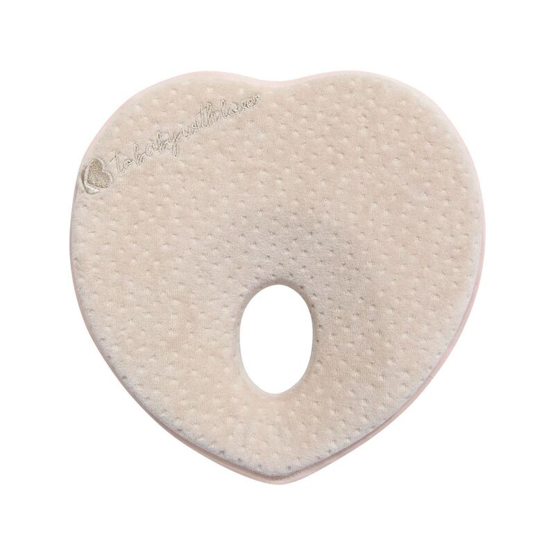 

Memory foam ergonomic pillow Heart de terciopelo Beige - Kikka Boo