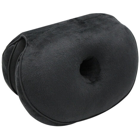 Memory Foam Orthopedic Seat Cushion, Folding Sit Bone Relief Cushion For Butt, Sciatica/coccygeal Pain, Family, Office，Size:45  31 10cm,Black