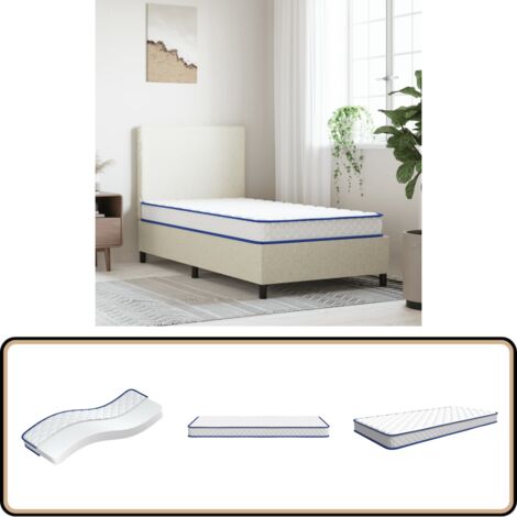 Memory-Schaum-Matratze 200×90×17 cm - Memory Foam Matratze - Schlafkomfort - Orthopädische Matratze - Lattenrost Geeignet - Doppelbett Matratze