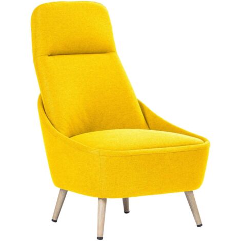 Memphis
Poltrona rivestita in tessuto, giallo