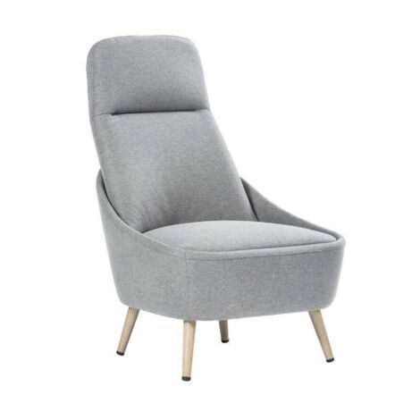 Memphis
Poltrona rivestita in tessuto, grigio chiaro