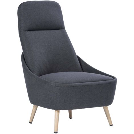 Memphis
Poltrona rivestita in tessuto, grigio scuro