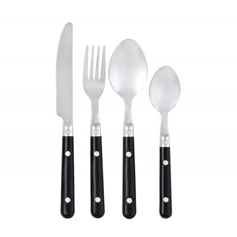 Menage 24-teilig bistrot secret de gourmet - schwarz