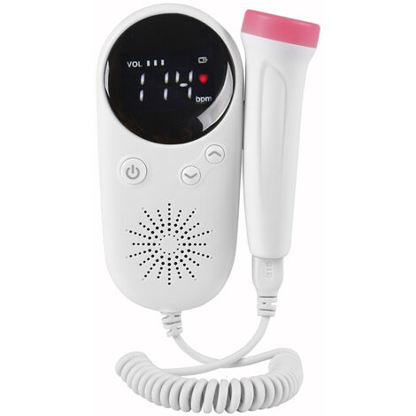 Ménage Doppler fœtal bébé moniteur cardiaque prénatal affichage LCD fœtus-compteur vocal femme enceinte produit de soin quotidien