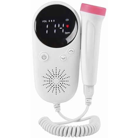 Ménage Doppler fœtal bébé moniteur cardiaque prénatal affichage LCD fœtus-compteur vocal femme enceinte produit de soin quotidien