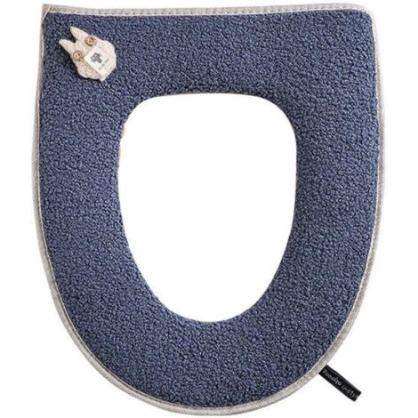 Ménage siège de toilette coussin hiver filet rouge épaississement augmentation piège siège de toilette fermeture éclair général ménage étanche