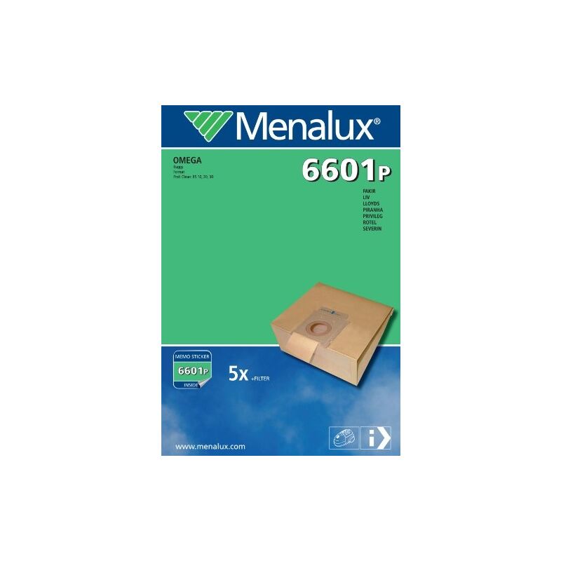 6601 p 5 sacs d'aspirateur - Menalux