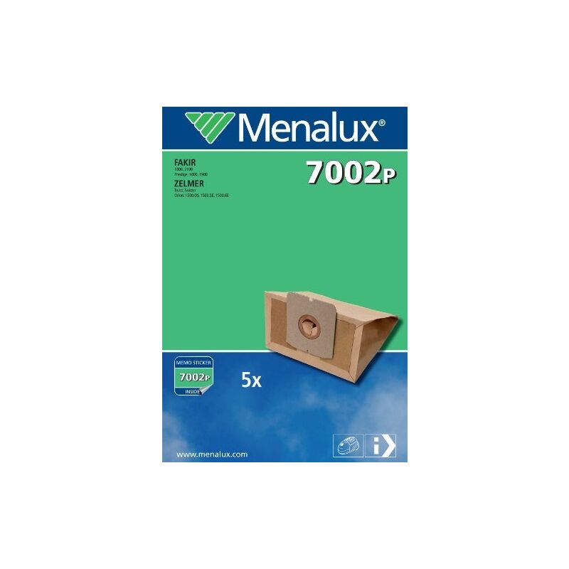 7002P 5 sacs aspirateur compatible pour zelmer - Menalux
