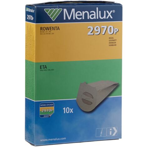 Menalux 900196695 2970P Sacchetti per Scope Rowenta Slim Line