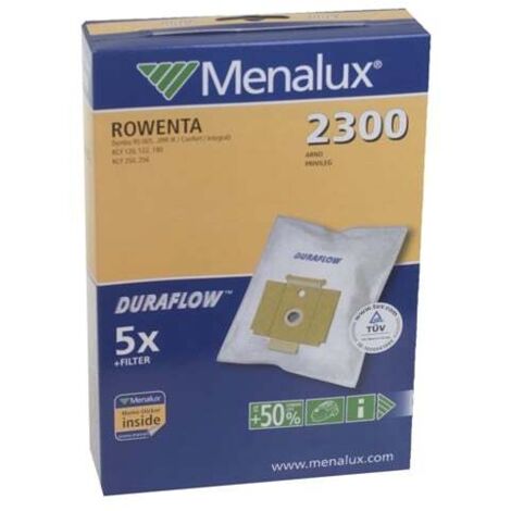 Menalux - sacchetto aspirapolvere synt rowenta dymbo 2300 5 pezzi+ filtro - 9001961292 - 7321429394765
