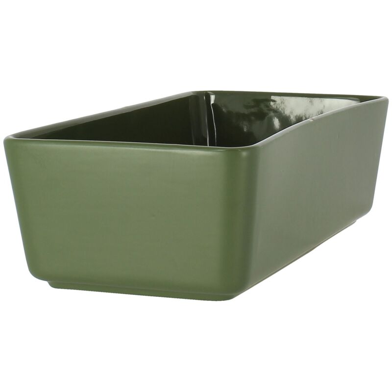 Octave moule a cake vert 27 x 13.5 cm en gres - Menastyl